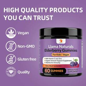 Gomitas de Saúco Llama Naturals OEM para Niños, Suplemento de Apoyo Inmunológico con Vitamina C y Zinc - Product Image 5