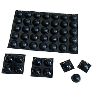 แผ่นยางกันกระแทกแบบครึ่งวงกลมสีดำขนาด 16*8 มม. พร้อมกาวในตัว - Product Image 6