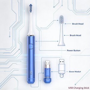 China Manufactured High <b>End</b> USB Charging Smart Sonic Toothbrush Daily Oral Care Electric Toothbrush - Product Image 3