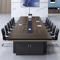 Bureau de réception au design moderne et table de conférence exécutive