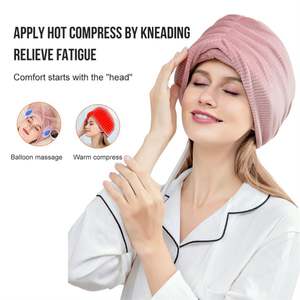 New Arrival Beige Rechargeable Eye <b>Massager</b> Carbon Fiber Heating <b>Head</b> Adjustable Five Temperature Multi-purpose Household - Product Image 2