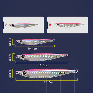 Masse japonaise 10g-600g pince à plomb de pêche en silicone à chute lente piège à tremplin pour la truite saumon dans le ruisseau du lac de la rivière - Product Image 4