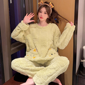 <span class=keywords><strong>ชุด</strong></span>นอนผู้หญิงผ้าแจ็คการ์ดไซส์ใหญ่พิเศษ115.00<span class=keywords><strong>ก</strong></span><span class=keywords><strong>ก</strong></span>. <span class=keywords><strong>ก</strong></span>างเกงขายาว<span class=keywords><strong>แขน</strong></span><span class=keywords><strong>ยาว</strong></span>ลายการ์ตูนหวานสำหรับฤดูหนาว - Product Image 1