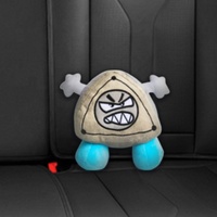 Coussin de siège et de taille en peluche 20 cm, motif turbine de voiture JDM, design moteur de voiture avec rotor rotatif
