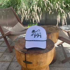 Divertida Gorra Trucker Bordada con Ovejas de Golf, Unisex, Ajustable, Blanca, Gorra de Béisbol Informal para Exteriores, Gorra para el Sol para Amantes del Golf - Product Image 5