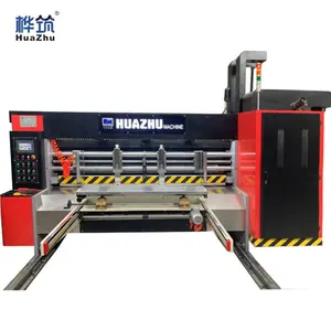 Einfarbig Flexodruck Slotter Rotationsmatrizz Schneidemaschine / automatische Kartonboxherstellung aus Wellpappe Druckmaschinen