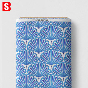 Stampa digitale personalizzata Liberty Tana tessuto 100% cotone Multi-colore conchiglia modello stampato leggero abito da donna - Product Image 5