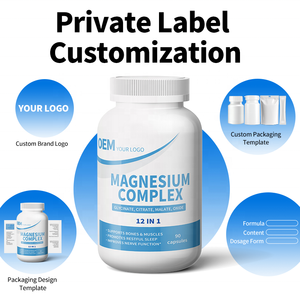 Cápsulas de Complejo de Magnesio 12 en 1 de Marca Privada OEM, Tamaño Estándar, Cumple con el Código de Barras, Suministro Estable, Prueba COA de Terceros - Product Image 2