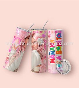 Vaso <span class=keywords><strong>de</strong></span> 20 onzas al vacío <span class=keywords><strong>de</strong></span> acero inoxidable personalizado con tapas y pajitas <span class=keywords><strong>Karol</strong></span> <span class=keywords><strong>G</strong></span> Pink Hair Manana Bihota tazas <span class=keywords><strong>de</strong></span> café tazas reutilizables - Product Image 5