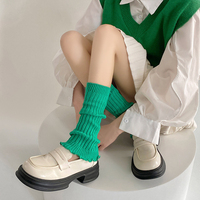 Manchons de bottes et chauffe-jambes en acrylique tricoté pour femme – Chaussettes polyvalentes style ample pour le printemps, l'automne et l'hiver