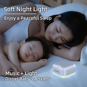 เครื่องช่วยการนอนหลับ OEM 28 เสียงผ่อนคลาย วัสดุ ABS เครื่องเสียงช่วยให้นอนหลับลึก ไฟกลางคืนสำหรับเด็ก เครื่องเสียงไวท์นอยส์แบบพกพาสำหรับเด็กทารก - Product Image 3