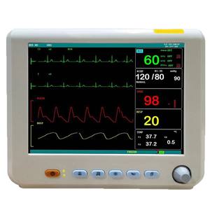 เครื่องมอนิเตอร์ผู้ป่วยอเนกประสงค์ Mk Pm80d หน้าจอ 8 นิ้ว แบตเตอรี่ในตัว ได้รับการรับรองมาตรฐาน CE สำหรับการตรวจสอบสัญญาณชีพ - Product Image 4