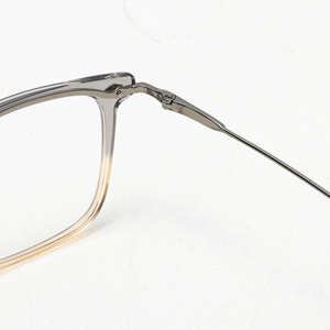 Rectangle Full Rim <b>Eyeglasses</b> <b>Frame</b> Solid Color Anti-Uv Protection Unisex Adult Vision Correction - Product Image 3