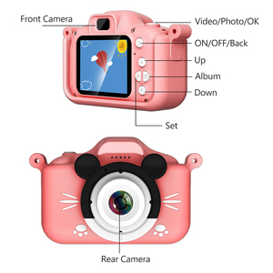 OEM ODM Çocuklar İçin Eğlenceli HD 1080p Mini Dijital Kamera Çift Lensli Selfie Gizli Su Geçirmez 2.0" TFT LCD Ekran CMOS Sensör 120 - Product Image 4