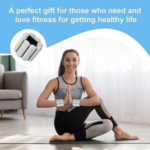 Adjustable Silicone Power Wrists Wrist <b>Weights</b> Hook and Loop Training Bands for Yoga Pilates Gym Exercise - Product Image 4