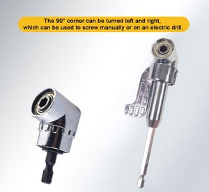 Adaptador de ángulo recto para taladro eléctrico, dispositivo de extensión de 90 grados con vástago hexagonal de 1/4 - Product Image 3
