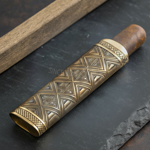 Bandeja de lujo con revestimiento dorado para cigarros, elegante juego de regalo de negocios para Bar y salón - Product Image 1