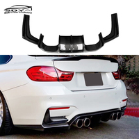 Diffuseur arrière en fibre de carbone de haute qualité style V, lèvre de pare-chocs arrière, séparateur arrière pour BMW F80 F82 M3 M4