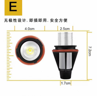Feux de croisement LED Angel Eyes modifiés, feux de conduite à changement de couleur 12V neufs pour E60 E83 E53 E66 E65 E87 E90 E39 E46