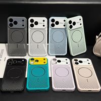 Coque de téléphone à fenêtre large contrastée pour dissipation thermique, anti-chute et magnétique, pour iPhone 18 17 16 Pro Max