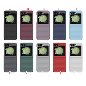Coque de téléphone rigide antichoc pour <span class=keywords><strong>Samsung</strong></span> Galaxy Z Flip 8 7 6 5 4 3 Flip4 Flip3, coque arrière pliable colorée en PC - Product Image 2