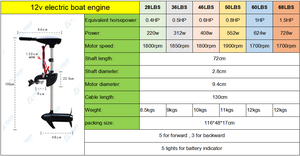 Moteur de pêche à la traîne à batterie EU 12V 24V 48V 72V 96V - Product Image 6