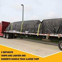 Bâche de camion en polyester enduit de PVC, imperméable, anti-UV, pour plateau, bois et remorque, couverture de chargement