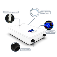 Petit Chauffe-Eau Électrique Instantané de 6000W sans Réservoir pour Bain, 220V