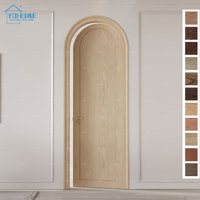 Portes intérieures modernes françaises pour maisons, design rond, porte intérieure de luxe pour la maison, portes intérieures rondes en bois