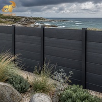 Panneau de clôture en aluminium à lattes horizontales pour extérieur, piscine et jardin, entièrement occultant, sans rouille, thermolaqué, sur mesure, OEM, Australie
