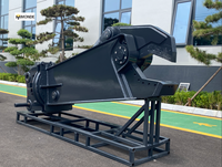 Cisaille hydraulique puissante Monde à couple élevé pour excavatrice, équipement de recyclage et de démolition de tôles épaisses avec certifications CE ISO