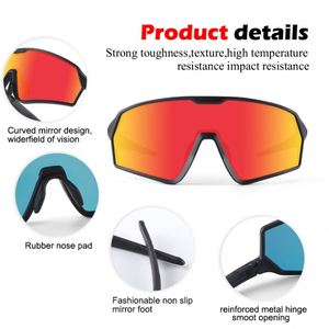Gafas de Sol Deportivas Polarizadas Extra Grandes con Protección UV400, Personalizadas OEM, Modelo TR90, para Jóvenes, Béisbol, Cricket, para Hombre - Product Image 2