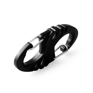 Mini gancio per arrampicata all'aperto portatile clip per moschettone tipo S portachiavi in plastica con doppia fibbia in acciaio <span class=keywords><strong>accessori</strong></span> da campeggio all'aperto - Product Image 6