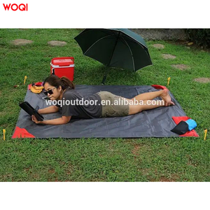 Woqi Selimut Piknik Portabel Tahan Air, Tikar Pantai Bersaku Ringkas - Product Image 6