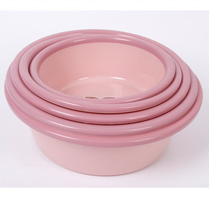 Lavabo Redondo Rosa de Plástico PP de Gran Capacidad para Lavar Verduras y Pies, Uso en Dormitorios Estudiantiles - Product Image 2