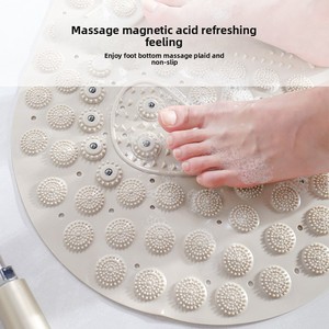 Alfombrilla de Baño y Ducha Antideslizante Moderna de PVC con Efecto de Masaje, Alfombrilla Magnética para Baño para Hoteles y Baños - Product Image 4