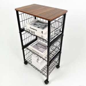 Carrito de Almacenamiento Rodante para Cocina, Carrito de Cocina Metálico Móvil - Product Image 1