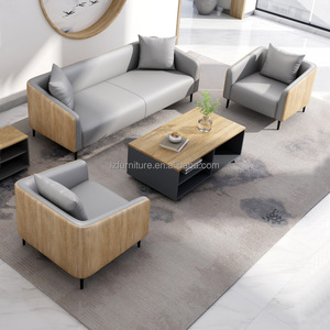 Sofá Moderno para Oficina, Sofá para Recepción de Negocios, Sofá para Reuniones de Invitados, Mesa de Centro para Oficina, Combinación de Sofá y Silla - Product Image 6