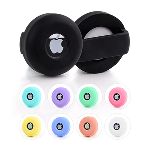 现代豪华狗遛狗式项圈条纹图案软尼龙Airtag盒多色硅胶材料 - Product Image 2