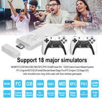 Bâton de jeu TV 4K amélioré M8II Pro 64 Go intégré à plus de 40,000 jeux, console de jeu vidéo rétro portable avec 2 contrôleurs de jeu