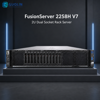 Serveur en rack FusionServer 2258H V7 2U pour centre de données d'entreprise, en stock, avec prise en charge de la virtualisation et de la cloud computing