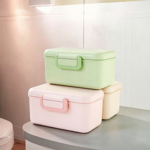 Lonchera de Plástico Rectangular, Linda, de Dos Niveles, con 3 Compartimentos, Apilable, Portátil, Libre de BPA, Estilo Coreano, Ecológica, de Grado Alimenticio, Color Rosa - Product Image 6