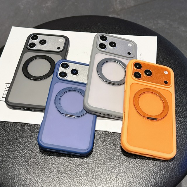 360-degree Transparent Acrylic Business Design 360 Protection Magnetic Mobile Phone Case for 17 Pro