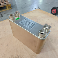Échangeur de chaleur à plaques brasées en cuivre ZL26W-80H |   Évaporateur / Condenseur pour la récupération de chaleur, le refroidissement et le chauffage