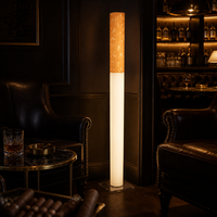 Lampe sur pied personnalisée avec logo cigarette, éclairage translucide, décoration pour zone fumeurs, bar, salon, hôtel, restaurant, cadeau particulièrement amusant