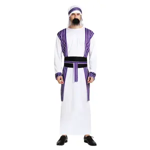 Erwachsene Männer Arab Halloween Cosplay Kostüme Naher Osten Hirte Samurai Kostüm Arabian Prince Kostüm