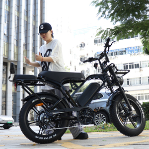 VOMO X80 Pro Electric Mountain Bike Steel Full Suspension Dual Suspension Fat Tire Hydraulic Disc Brakes 250W Brushless Motor - Product Image 6
