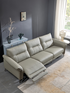 Canapé électrique inclinable moderne 3 places en cuir, extensible, pour salon ou hôtel - Product Image 6