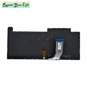 Clavier de jeu américain pour ASUS ROG Strix Scar III G531 <span class=keywords><strong>G513</strong></span> <span class=keywords><strong>G512</strong></span> V184262BS1 UI 0KN1-8T2UI11 0KNR0-4613UI00 avec rétro-éclairage couleur - Product Image 4