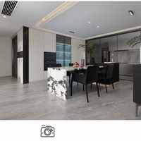 Carreaux de porcelaine gris marbre grec style moderne 750*1500mm mats pour salle de bain, hôtel, salle à manger, mur et sol, garantie 3 ans